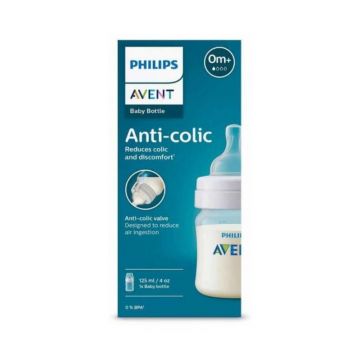 Biberon anticolici, tetina debit 1, 0 luni+, 125 ml, Philips Avent