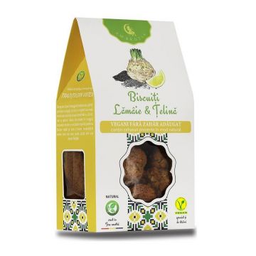 Biscuiți cu lămâie și țelină, 150 g, Hiper Ambrozia