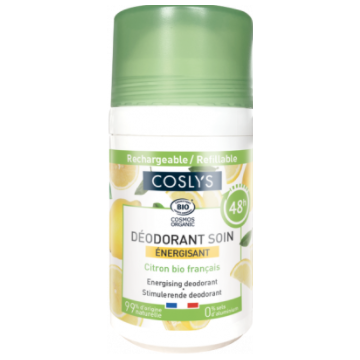 Deodorant bio energizant cu parfum de lamaie, 50ml, Coslys