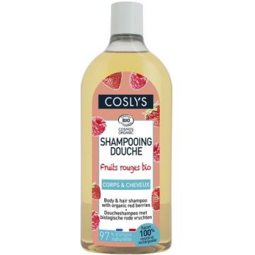Gel de dus si sampon bio cu fructe de padure, 750ml, Coslys