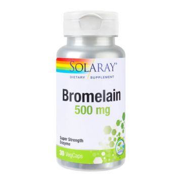 Bromelain 500 mg Solaray, 30 capsule, Secom