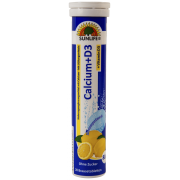 Calcium cu Vitamina D3, 20 tablete, Sunlife