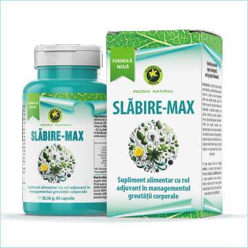 Capsule slǎbire max, 60 capsule, Hypericum