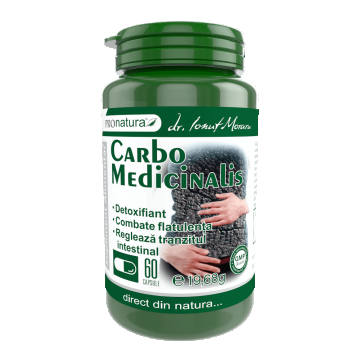 Carbo Medicinalis, 60 capsule, Pro Natura