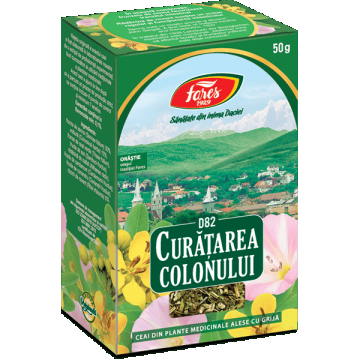 Ceai Curatarea Colonului, D82, 50 g, Fares