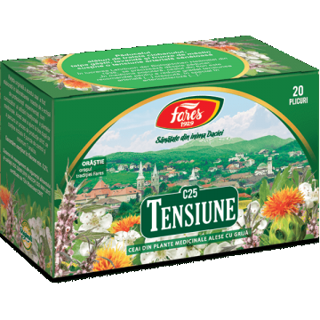 Ceai pentru tensiune, C25, 20 plicuri, Fares