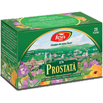 Ceai Prostată, G74, 20 plicuri, Fares