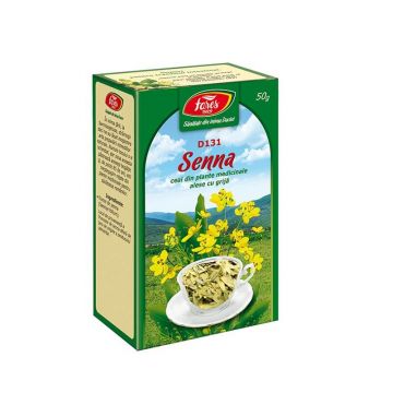 Ceai Senna frunze, D131, 50 g, Fares