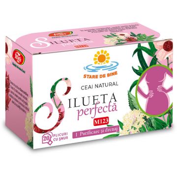 Ceai Silueta perfectǎ 1, purificare si drenaj M123, 20 plicuri, Fares