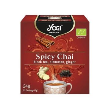 Ceai Spicy Chai, 12 plicuri, Yogi Tea