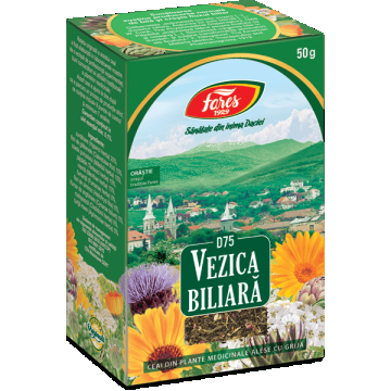 Ceai Vezica Biliara, D75, 50 g, Fares