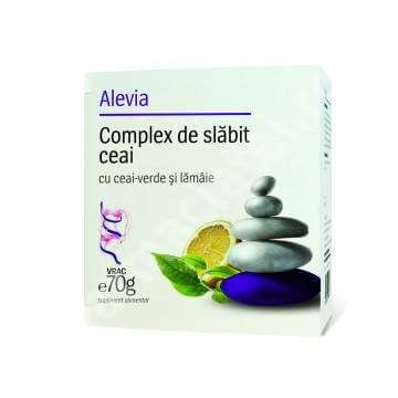 Complex de slabit ceai verde si lamaie, 70 g, Alevia