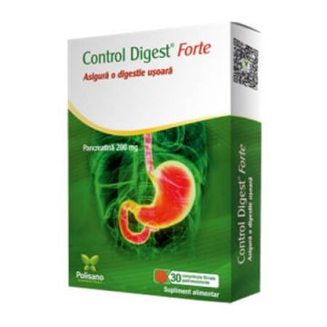 Control Digest Forte, 30 comprimate, Polisano Pharmaceuticals