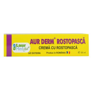 Crema cu rostopasca si rasina Aur Derm, 50 ml, Laur Med