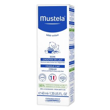 Cremă împotriva scuamelor de lapte, 40 ml, Mustela