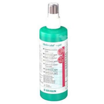 Dezinfectant pentru suprafețe mici, Meliseptol rapid, 250 ml, Braun