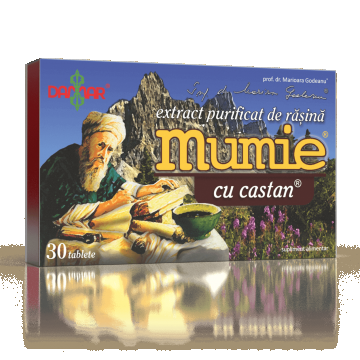 Extract purificat de rasina Mumie cu Castan, 30 tablete, Damar General Trading