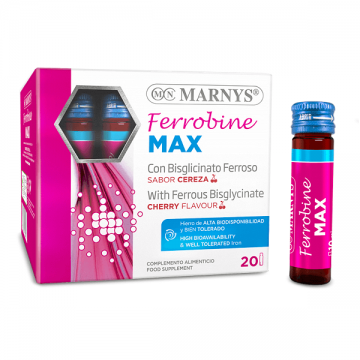 Ferrobine Max cu Fier, Zinc și Vitamine, 20 fiole, Marnys