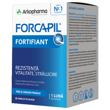 Forcapil Fortifiant pentru păr și unghii, 60 capsule, Arkopharma