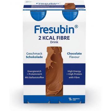 Fresubin 2kcal Fibre băutură cu aromă de ciocolată, 4 x 200 ml, Fresenius Kabi