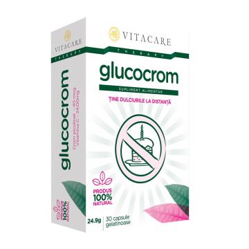 Glucocrom, 30 capsule, Vitacare