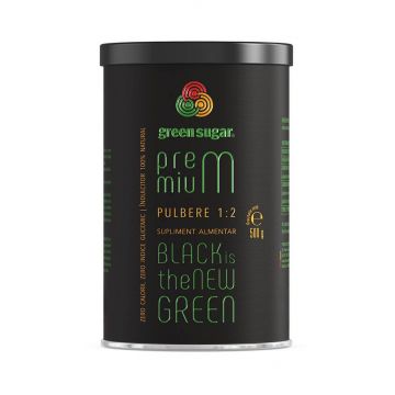 Green Sugar Premium 1:2 pulbere, 500 g, Remedia