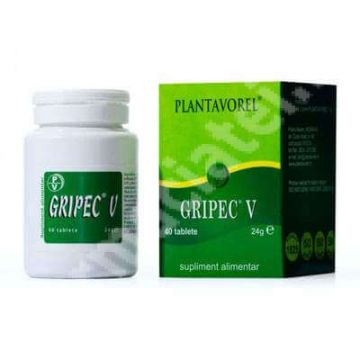 Gripec V, 40 tablete, Plantavorel