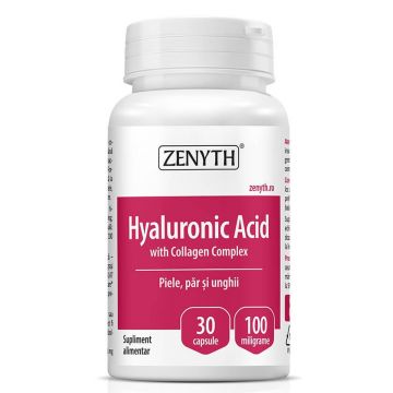 Hyaluronic Acid cu Collagen Complex, 30 capsule, Zenyth