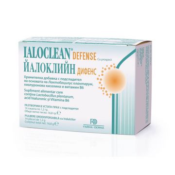 Ialoclean Defence pulbere orodispersabilă, 14 plicuri, Farma Derma