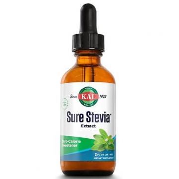 Îndulcitor natural lichid Sure Stevia, 59,10 ml, Secom