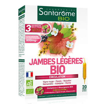 Jambes Legeres Bio, 20 fiole, Santarome