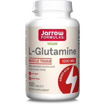 L-Glutamine 1000 mg, Jarrow Formulas, 100 tablete, Secom