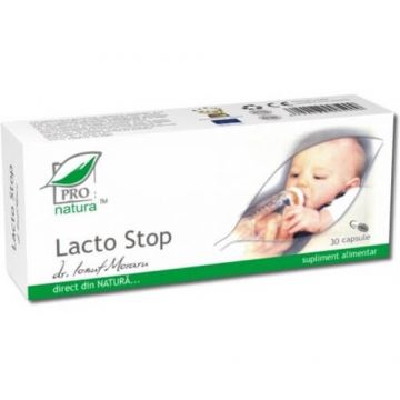 Lacto Stop, 30 capsule, Pro Natura