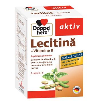 Lecitină+Vitamina B și E, 40 capsule, Doppelherz