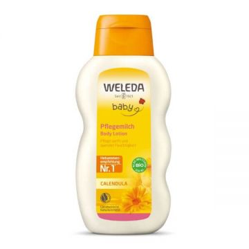 Lotiune de corp cu galbenele Baby, 200 ml, Weleda