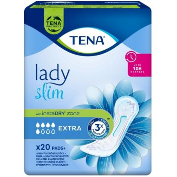 Absorbante pentru incontinenta urinara Lady Slim Extra, 20 bucati, Tena