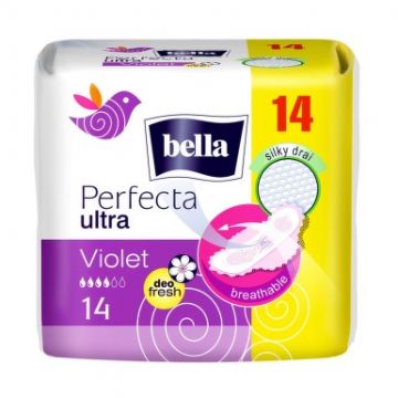 Absorbante Perfecta Slim Violet, 14 bucati, Bella