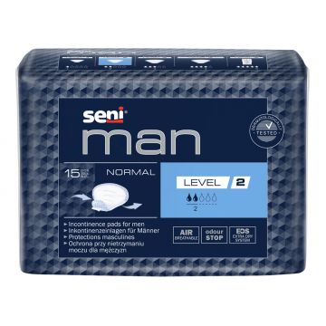 Absorbante urologice Man Normal Level 2, 15 bucati, Seni