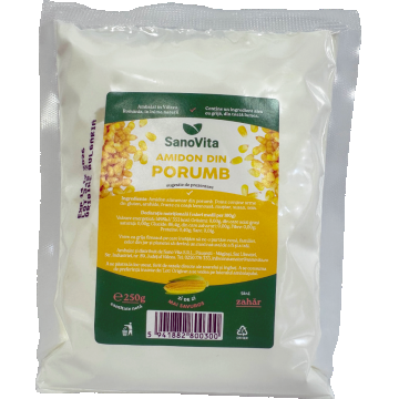 Amidon alimentar din porumb, 250g, SanoVita
