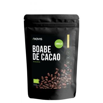 Boabe de cacao intregi ecologice, 250g, Niavis