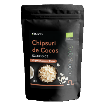 Chipsuri de cocos ecologice, 125g, Niavis