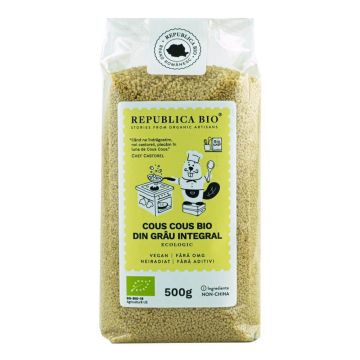 Cous Cous din grau integral, 500g, Republica Bio