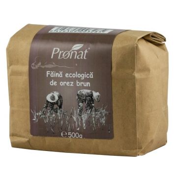 Faina de orez brun Bio, 500g, Pronat