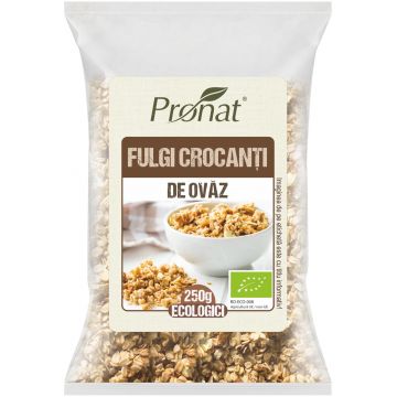 Fulgi crocanti din ovaz Bio, 250g, Pronat