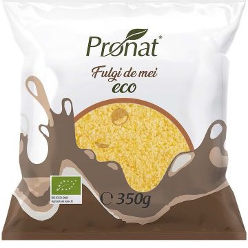 Fulgi de mei Bio, 350g, Pronat