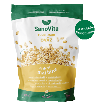 Fulgi de ovaz mari, 500g, SanoVita