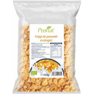 Fulgi de porumb Bio, 350g, Pronat