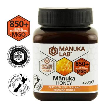 Miere de manuka Manuka Lab MGO 850+, 250g, Republica Bio