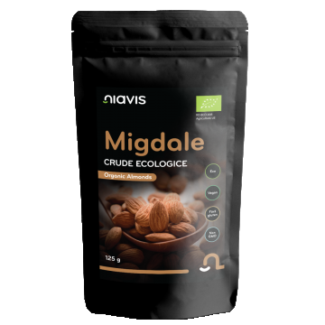Migdale crude ecologice, 125g, Niavis Migdale crude ecologice, 125g, Niavis