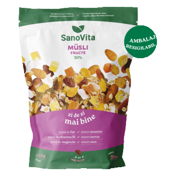 Musli cu fructe, 1kg, SanoVita